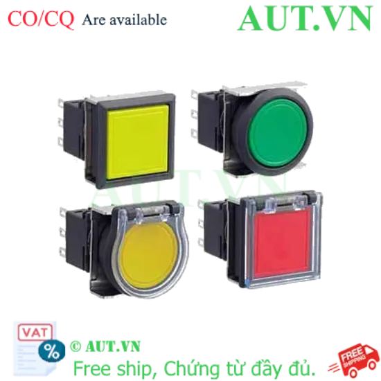 Ảnh của Nút nhấn nhả không đèn IDEC LBW6B-M1T1Y D22 1NO+1NC (Vàng)