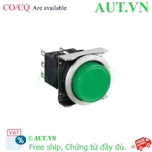Ảnh của Nút nhấn nhả không đèn IDEC LBW6MB-M1T1LG D22 1NO+1NC (Xanh)