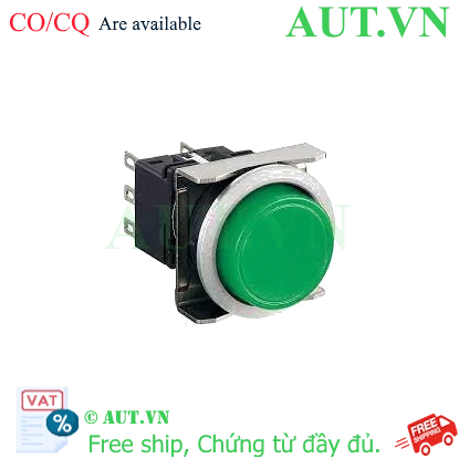 Ảnh của Nút nhấn nhả không đèn IDEC LBW6MB-M1T1LG D22 1NO+1NC (Xanh)