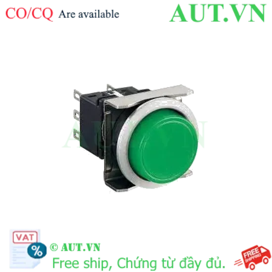 Ảnh của Nút nhấn nhả không đèn IDEC LBW6MB-M1T1LG D22 1NO+1NC (Xanh)