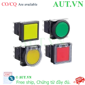 Ảnh của Nút nhấn nhả không đèn IDEC LBW7B-M2T3B 3NO+3NC (Đen)