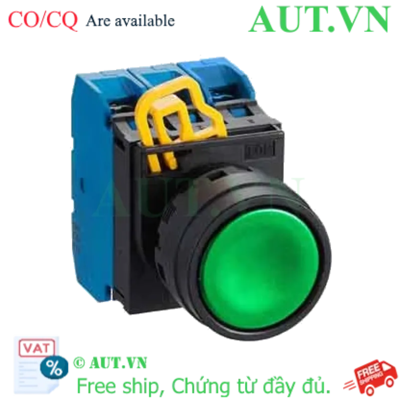 Ảnh của Nút nhấn nhả không đèn IDEC YW1B-M1E03G D22 3NC (Xanh)