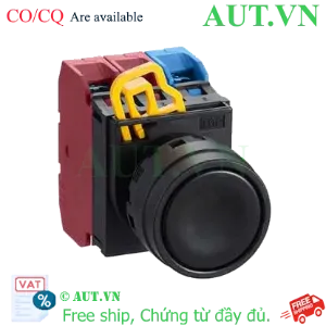 Ảnh của Nút nhấn nhả không đèn IDEC YW1B-M1E12B D22 1NO+2NC (Đen)