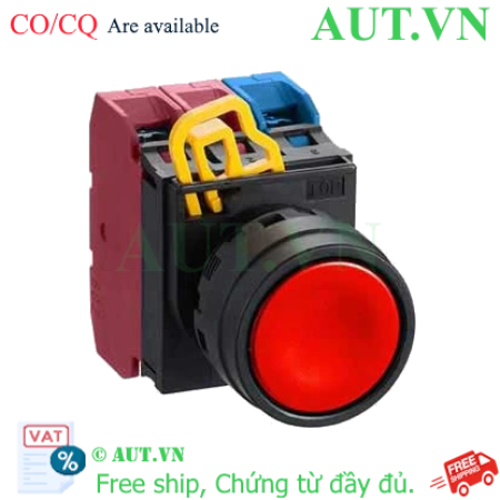 Ảnh của Nút nhấn nhả không đèn IDEC YW1B-M1E12R D22 1NO+2NC (Đỏ)