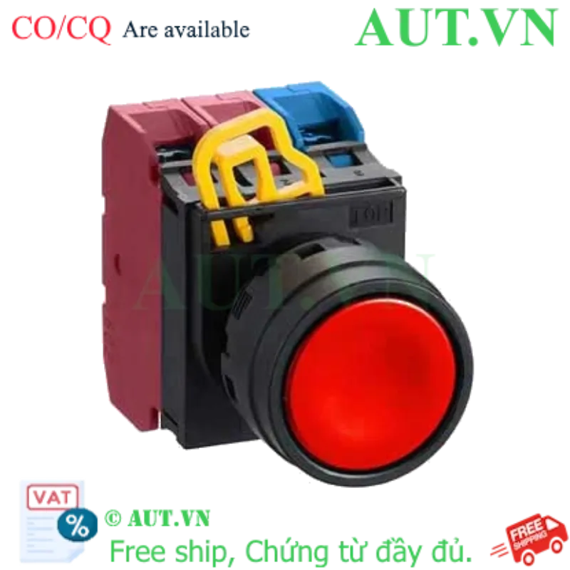 Ảnh của Nút nhấn nhả không đèn IDEC YW1B-M1E12R D22 1NO+2NC (Đỏ)