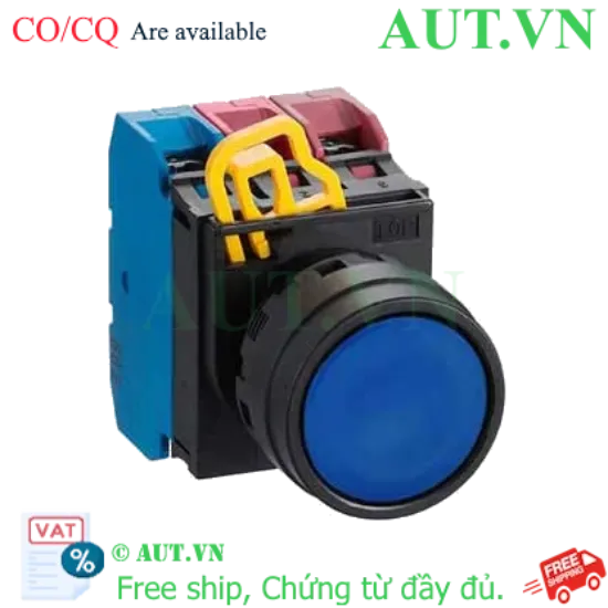 Ảnh của Nút nhấn nhả không đèn IDEC YW1B-M1E12S D22 1NO+2NC (Xanh)