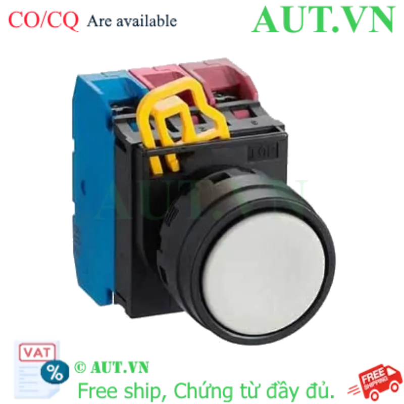 Ảnh của Nút nhấn nhả không đèn IDEC YW1B-M1E12W D22 1NO+2NC (Trắng)