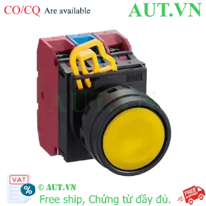 Ảnh của Nút nhấn nhả không đèn IDEC YW1B-M1E12Y D22 1NO+2NC (Vàng)
