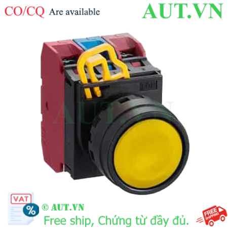 Ảnh của Nút nhấn nhả không đèn IDEC YW1B-M1E12Y D22 1NO+2NC (Vàng)