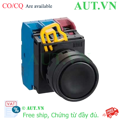 Ảnh của Nút nhấn nhả không đèn IDEC YW1B-M1E21B D22 2NO+1NC (Đen)
