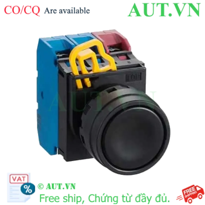 Ảnh của Nút nhấn nhả không đèn IDEC YW1B-M1E21B D22 2NO+1NC (Đen)