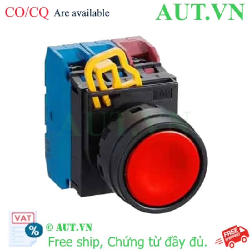 Ảnh của Nút nhấn nhả không đèn IDEC YW1B-M1E21R D22 2NO+1NC (Đỏ)