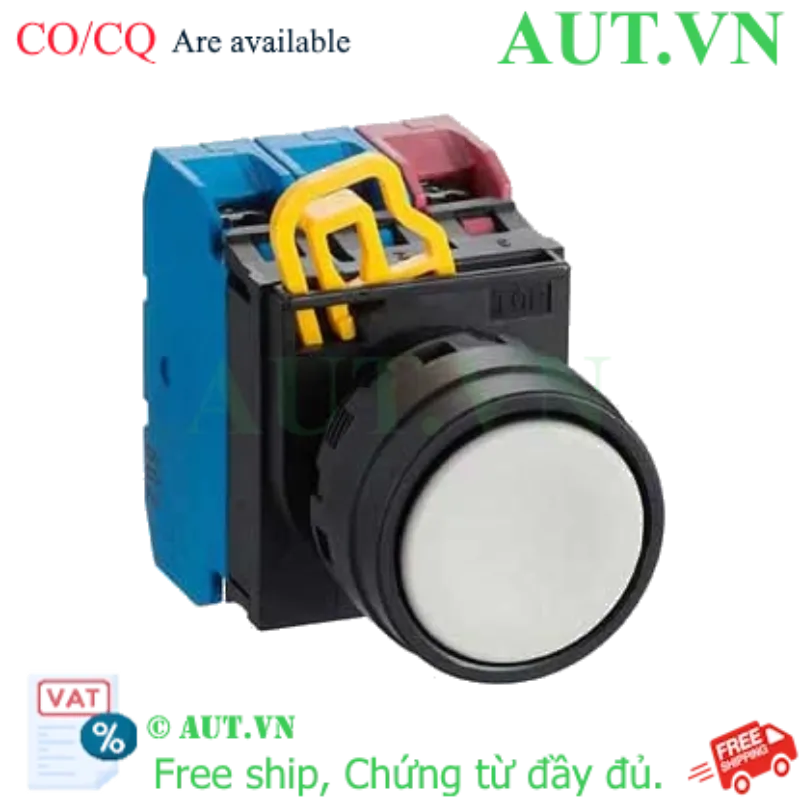 Ảnh của Nút nhấn nhả không đèn IDEC YW1B-M1E21W D22 2NO+1NC (Trắng)