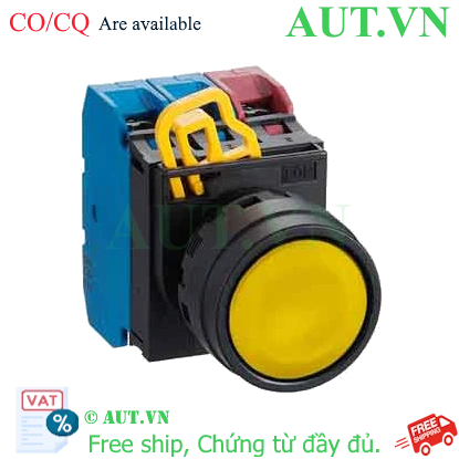 Ảnh của Nút nhấn nhả không đèn IDEC YW1B-M1E21Y D22 2NO+1NC (Vàng)