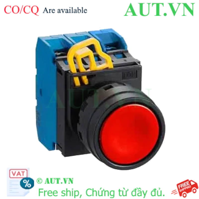 Ảnh của Nút nhấn nhả không đèn IDEC YW1B-M1E30R D22 3NO (Đỏ)