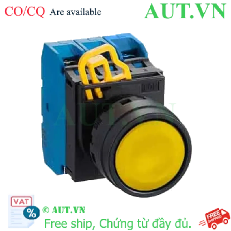Ảnh của Nút nhấn nhả không đèn IDEC YW1B-M1E30Y D22 3NO (Vàng)