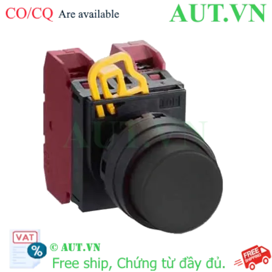 Ảnh của Nút nhấn nhả không đèn IDEC YW1B-M2E02B D22 2NC (Đen)