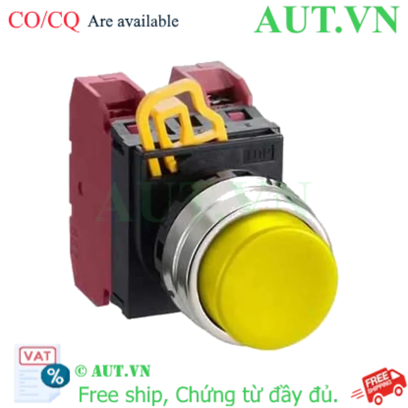 Ảnh của Nút nhấn nhả không đèn IDEC YW1B-M2E02Y D22 2NC (Vàng)