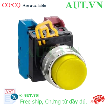 Ảnh của Nút nhấn nhả không đèn IDEC YW1B-M2E11Y D22 1NO+1NC (Vàng)