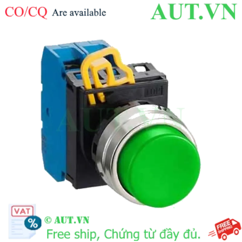 Ảnh của Nút nhấn nhả không đèn IDEC YW1B-M2E20G D22 2NO (Xanh)