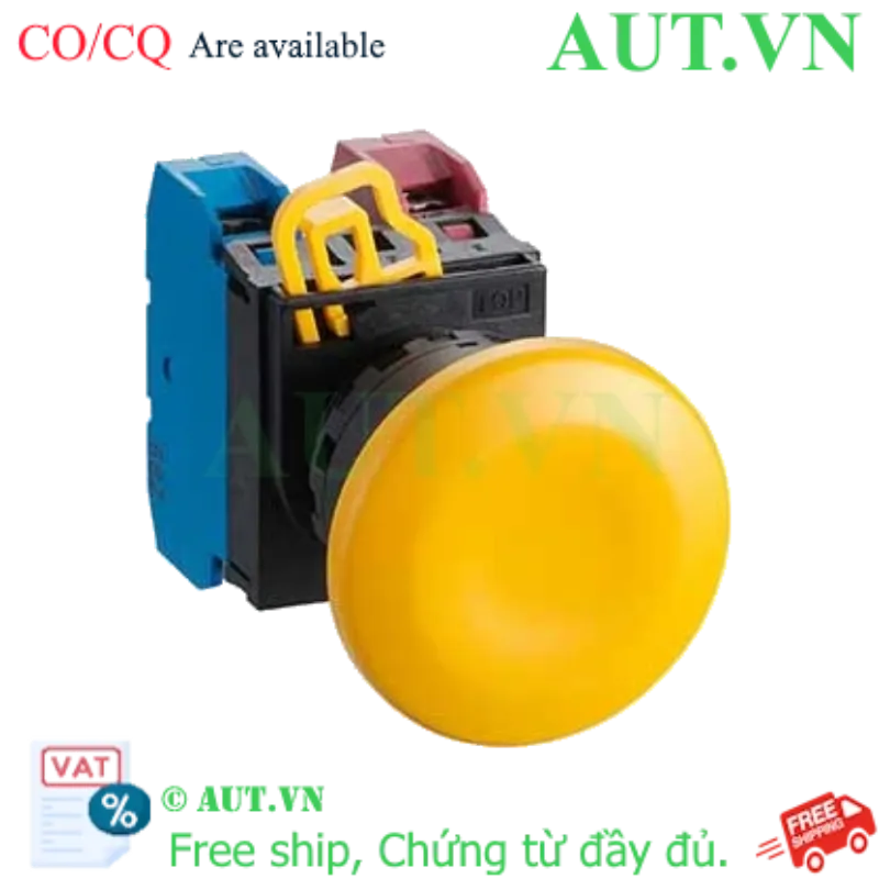 Ảnh của Nút nhấn nhả không đèn IDEC YW1B-M4E11Y D22 1NO+1NC (Vàng)