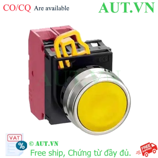 Ảnh của Nút nhấn nhả không đèn IDEC YW4B-M1E02Y D22 2NC (Vàng)