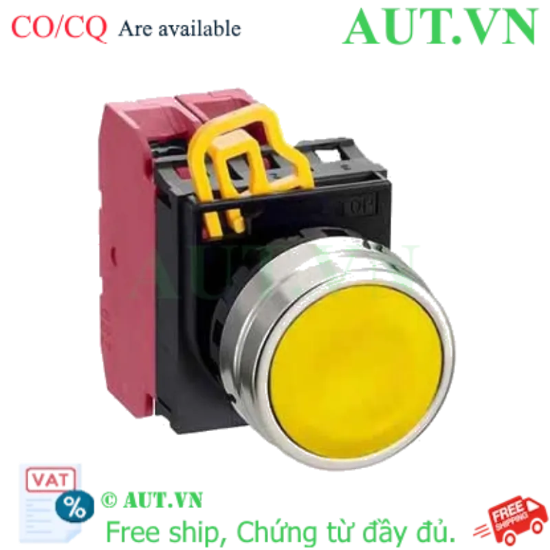Ảnh của Nút nhấn nhả không đèn IDEC YW4B-M1E02Y D22 2NC (Vàng)
