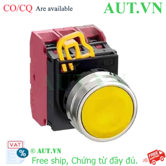 Ảnh của Nút nhấn nhả không đèn IDEC YW4B-M1E03Y D22 3NC (Vàng)