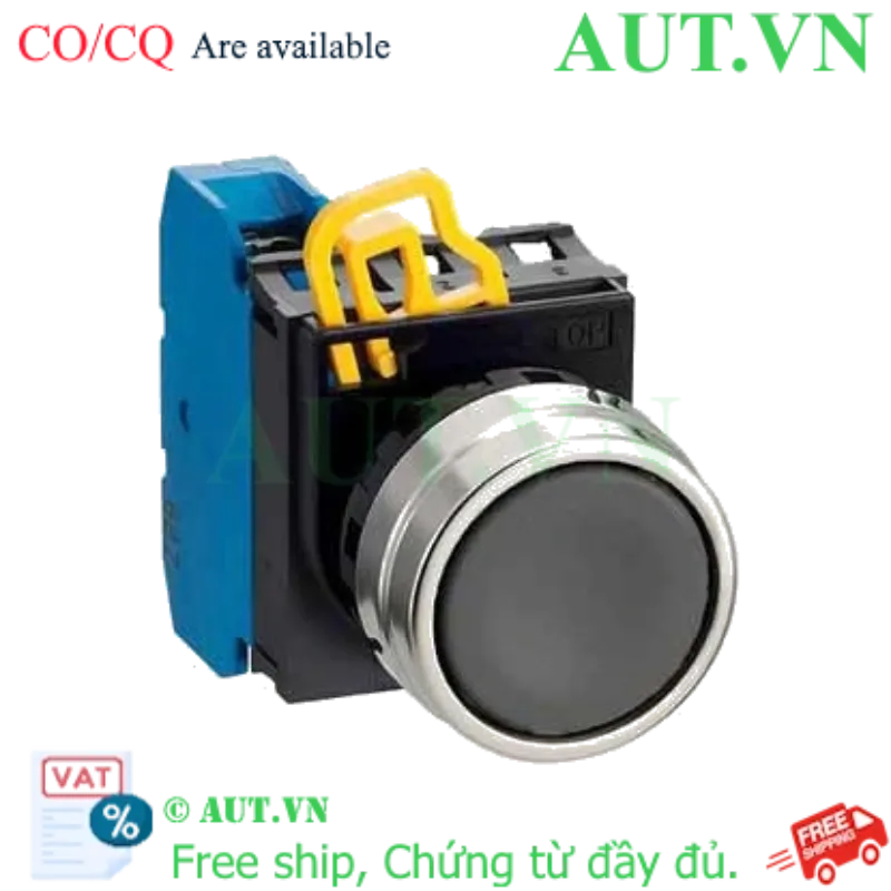 Ảnh của Nút nhấn nhả không đèn IDEC YW4B-M1E10B D22 1NO (Đen)