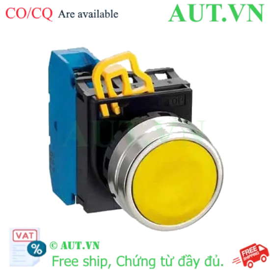 Ảnh của Nút nhấn nhả không đèn IDEC YW4B-M1E10Y D22 1NO (Vàng)