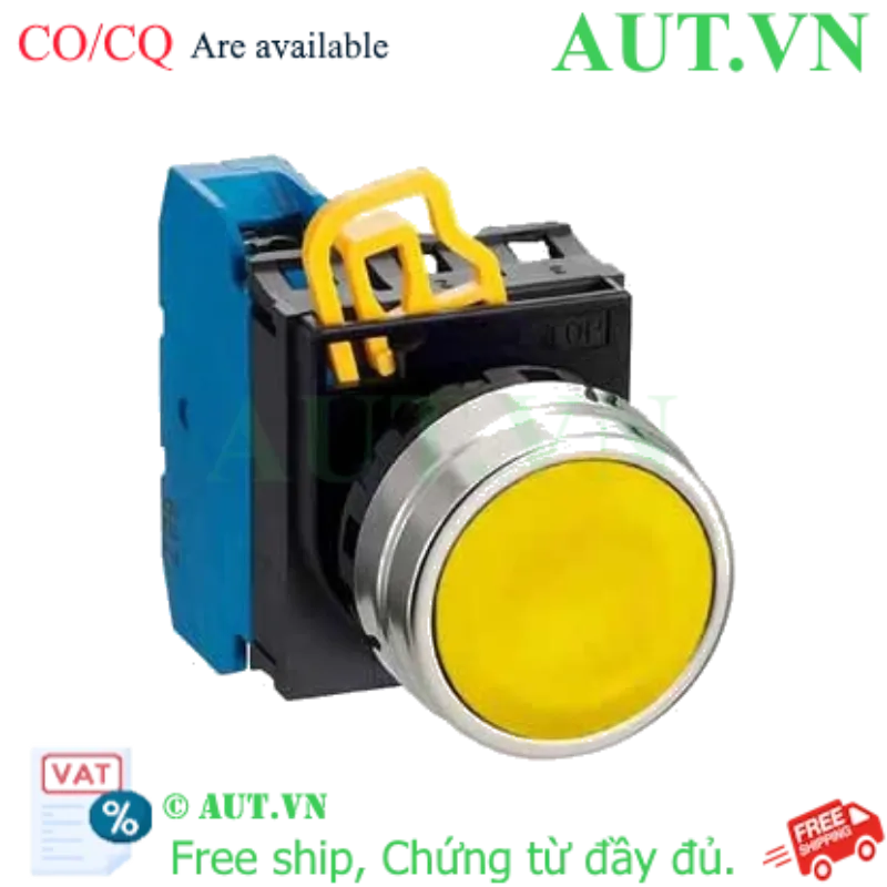 Ảnh của Nút nhấn nhả không đèn IDEC YW4B-M1E10Y D22 1NO (Vàng)