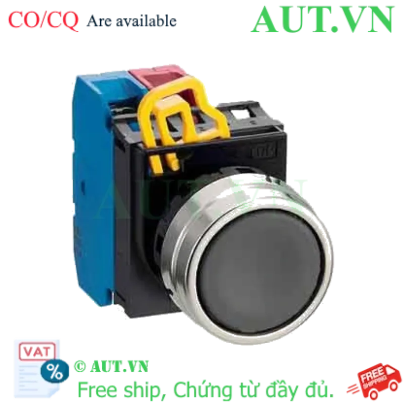 Ảnh của Nút nhấn nhả không đèn IDEC YW4B-M1E11B D22 1NO+1NC (Đen)