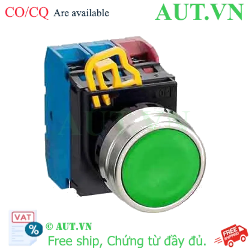 Ảnh của Nút nhấn nhả không đèn IDEC YW4B-M1E11G D22 1NO+1NC (Xanh)