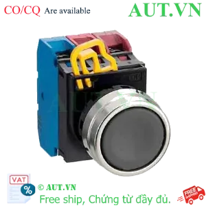 Ảnh của Nút nhấn nhả không đèn IDEC YW4B-M1E12B D22 1NO+2NC (Đen)