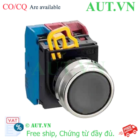 Ảnh của Nút nhấn nhả không đèn IDEC YW4B-M1E12B D22 1NO+2NC (Đen)