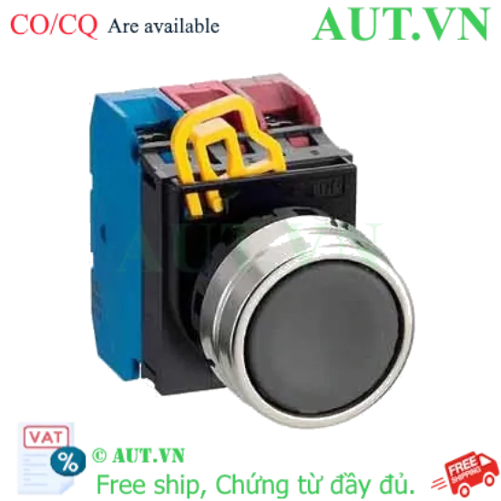 Ảnh của Nút nhấn nhả không đèn IDEC YW4B-M1E12B D22 1NO+2NC (Đen)
