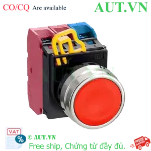 Ảnh của Nút nhấn nhả không đèn IDEC YW4B-M1E12R D22 1NO+2NC (Đỏ)