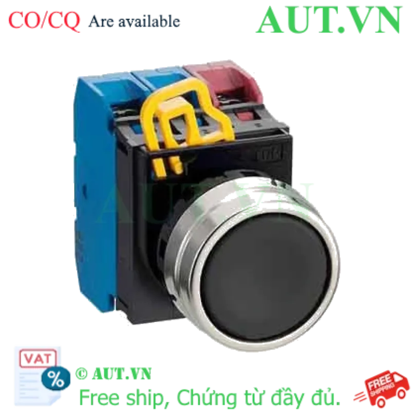 Ảnh của Nút nhấn nhả không đèn IDEC YW4B-M1E21B D22 2NO+1NC (Đen)