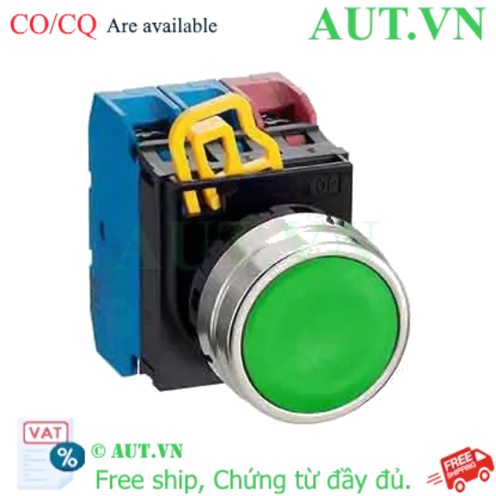 Ảnh của Nút nhấn nhả không đèn IDEC YW4B-M1E30G D22 3NO (Xanh)