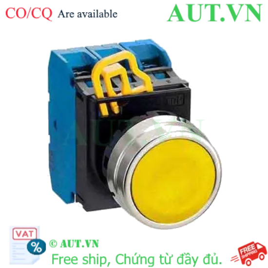 Ảnh của Nút nhấn nhả không đèn IDEC YW4B-M1E30Y D22 3NO (Vàng)