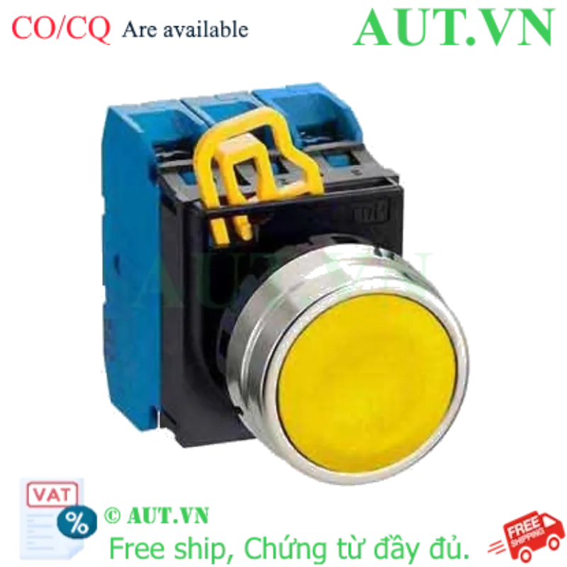 Ảnh của Nút nhấn nhả không đèn IDEC YW4B-M1E30Y D22 3NO (Vàng)