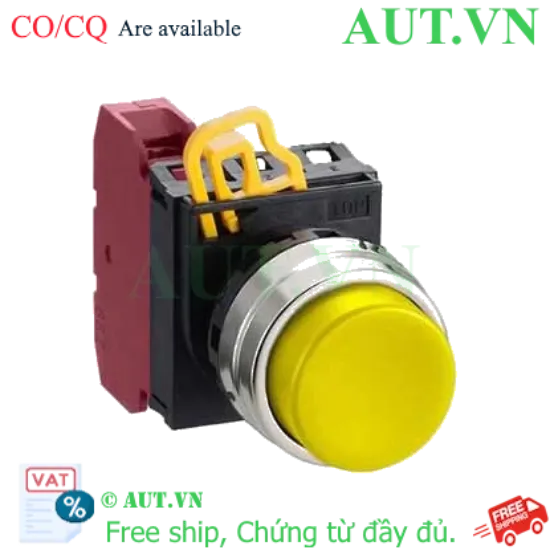 Ảnh của Nút nhấn nhả không đèn IDEC YW4B-M2E01Y D22 1NC (Vàng)