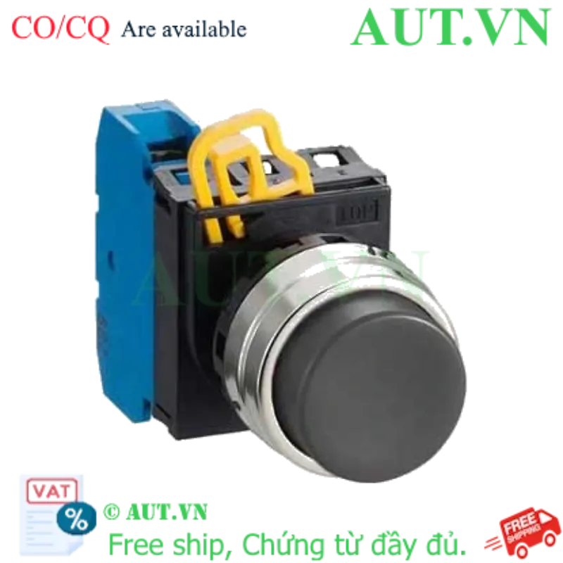 Ảnh của Nút nhấn nhả không đèn IDEC YW4B-M2E10B D22 1NO (Đen)