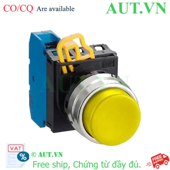 Ảnh của Nút nhấn nhả không đèn IDEC YW4B-M2E10Y D22 1NO (Vàng)