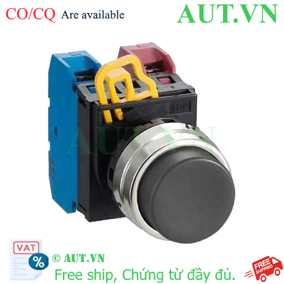 Ảnh của Nút nhấn nhả không đèn IDEC YW4B-M2E11B D22 1NO+1NC (Đen)