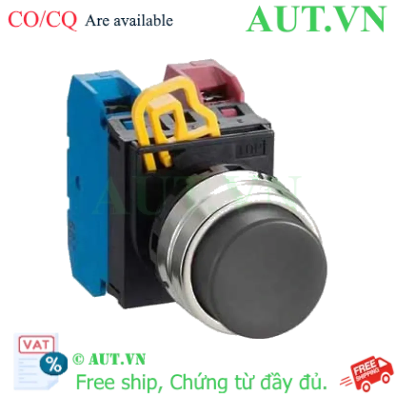 Ảnh của Nút nhấn nhả không đèn IDEC YW4B-M2E11B D22 1NO+1NC (Đen)