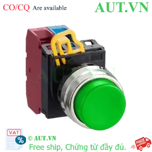 Ảnh của Nút nhấn nhả không đèn IDEC YW4B-M2E11G D22 1NO+1NC (Xanh)