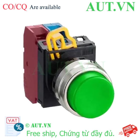 Ảnh của Nút nhấn nhả không đèn IDEC YW4B-M2E11G D22 1NO+1NC (Xanh)