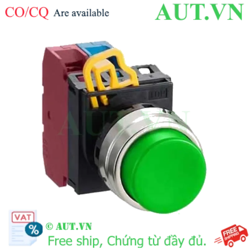 Ảnh của Nút nhấn nhả không đèn IDEC YW4B-M2E11G D22 1NO+1NC (Xanh)