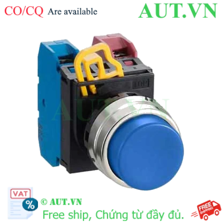 Ảnh của Nút nhấn nhả không đèn IDEC YW4B-M2E11S D22 1NO+1NC (Xanh)